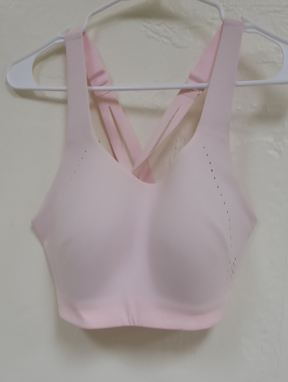Btasiet lululemon athletica Light Pink Seamless Crisscross Sports Bra